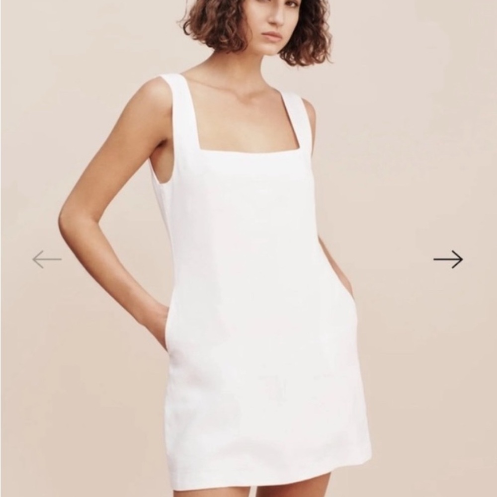 Posse Alice Shift Dress | Size L (Ivory)